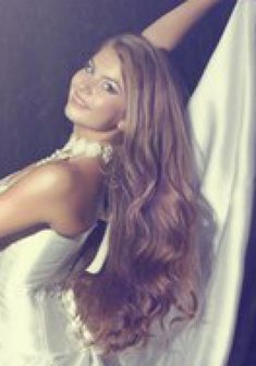 Cвадебная прическа Е13618 с распущенными волосами