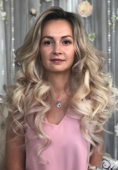 Cвадебная прическа Свадебный образ (прическа+макияж) (К21519) с распущенными волосами