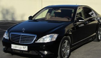 Машина на свадьбу Mercedes-Benz W221 № А3201, черный