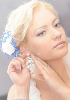 Cвадебная прическа Е13616 с собранными волосами