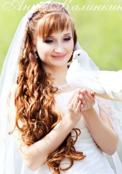 Прическа на свадьбу А13606 - Стилист-визажист Анна Калинкина