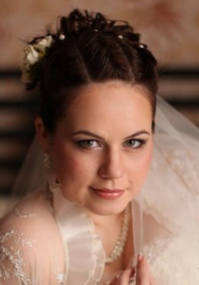 Прическа на свадьбу О13658 - Стилист-визажист Оксана Матяшова