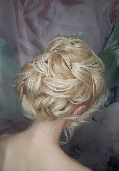 Свадебная прическа прическа ребрышки (И20617) - Стилист-визажист Ирина Воронина