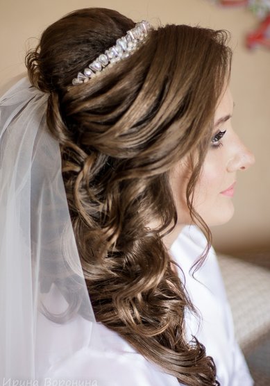 Свадебная прическа И20621 - Стилист-визажист Ирина Воронина