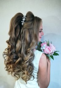  Свадебный образ (прическа+макияж) (К21518)