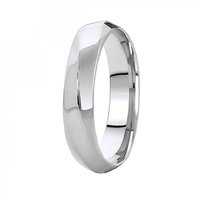 Обручальное кольцо 10-720-Б-Ю14336 из белого золота, фигурное