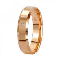 Обручальное кольцо 10-722-К-Ю14344 из красного золота, гладкое