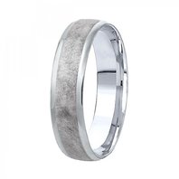 Обручальное кольцо 10-728-Б-Ю14352 из белого золота, фигурное