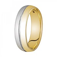 Обручальное кольцо 100385-Ю14367 комбинированное, фигурное