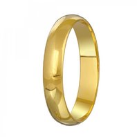 Обручальное кольцо 123000-Ж-Ю14378 из желтого золота, гладкое