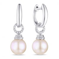 Обручальное кольцо E108-1982647BP-R17-М7560 из белого золота, гладкое