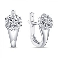 Обручальное кольцо E108-1982778CD-R17-М7578 из белого золота, гладкое