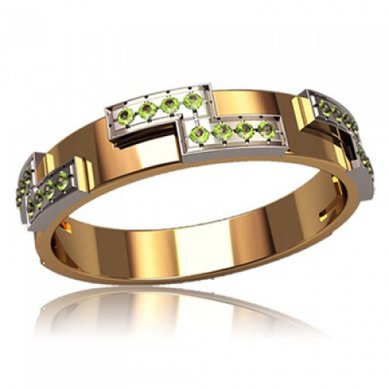 Обручальное кольцо 221337-М2920 - Ювелирный салон Мадлен