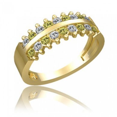 Обручальное кольцо 222300-М2921 - Ювелирный салон Мадлен