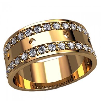 Обручальное кольцо 222457-М2927 - Ювелирный салон Мадлен