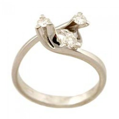 Помолвочное кольцо КК1148-G2933 - Ювелирный салон Grober