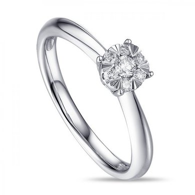 Помолвочное кольцо R2011-1851351AD-М7522 - Ювелирный бренд Московский ювелирный завод в Ростове-на-Дону...