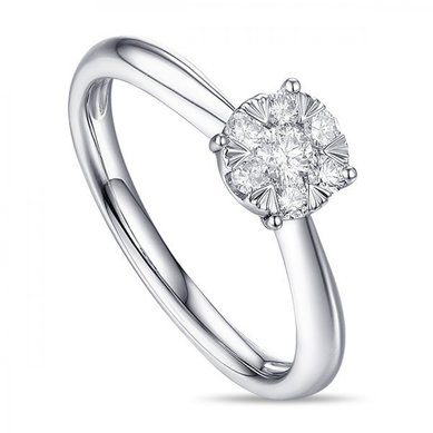 Помолвочное кольцо R2011-1851352AD-М7523 - Ювелирный бренд Московский ювелирный завод в Ростове-на-Дону...