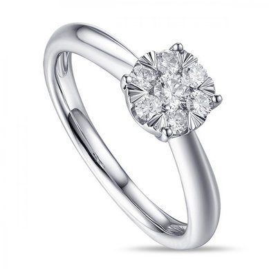 Помолвочное кольцо R2011-1851353AD-М7524 - Ювелирный бренд Московский ювелирный завод в Ростове-на-Дону...