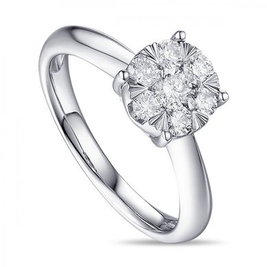 Помолвочное кольцо R2011-1851354AD-М7525 - Ювелирный бренд Московский ювелирный завод в Ростове-на-Дону...