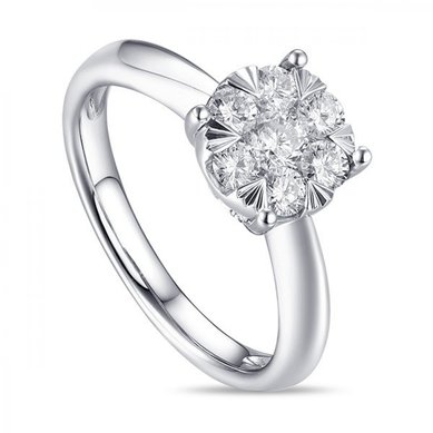 Помолвочное кольцо R2011-1851355AD-М7526 - Ювелирный бренд Московский ювелирный завод в Ростове-на-Дону...