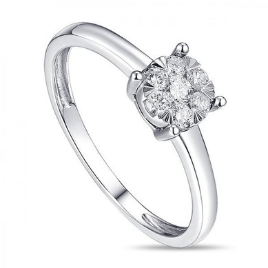 Помолвочное кольцо R2011-1851360AD-М7529 - Ювелирный бренд Московский ювелирный завод в Ростове-на-Дону...