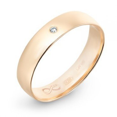 Обручальное кольцо R01-WED-00001-М7531 - Ювелирный бренд Московский ювелирный завод в Ростове-на-Дону...