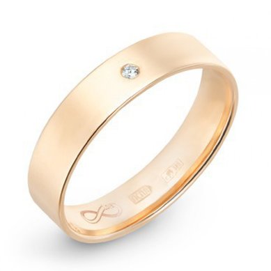 Обручальное кольцо R01-WED-00002-М7532 - Ювелирный бренд Московский ювелирный завод в Ростове-на-Дону...