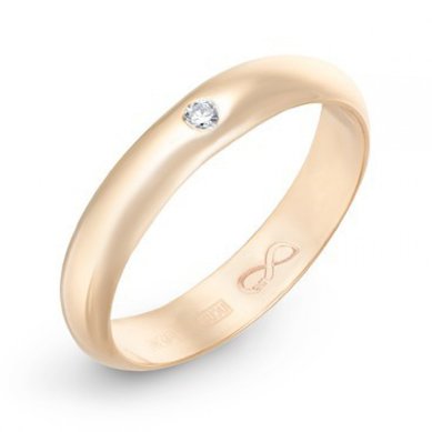 Обручальное кольцо R01-WED-00013-М7536 - Ювелирный бренд Московский ювелирный завод в Ростове-на-Дону...