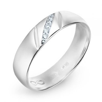 Обручальное кольцо R01-WED-00017-М7539 - Ювелирный бренд Московский ювелирный завод в Ростове-на-Дону...