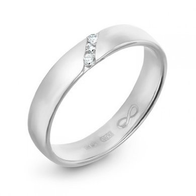 Обручальное кольцо R01-WED-00019-М7541 - Ювелирный бренд Московский ювелирный завод в Ростове-на-Дону...