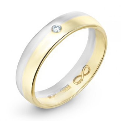 Обручальное кольцо R01-WED-00020-М7542 - Ювелирный бренд Московский ювелирный завод в Ростове-на-Дону...