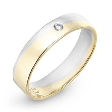 Обручальное кольцо R01-WED-00021-М7543 - Ювелирный бренд Московский ювелирный завод в Ростове-на-Дону...