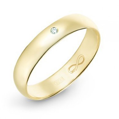 Обручальное кольцо R01-WED-00027-М7549 - Ювелирный бренд Московский ювелирный завод в Ростове-на-Дону...