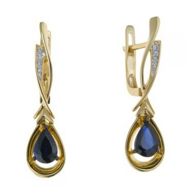 Серьги E108-1982076CS-М7574 - Ювелирный бренд Московский ювелирный завод в Ростове-на-Дону