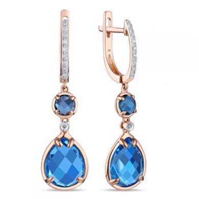 Серьги E2607-1982879CBX-R17-М7592 - Ювелирный бренд Московский ювелирный завод в Ростове-на-Дону...