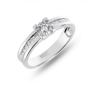 Помолвочное кольцо R756-FS10361-М7616 - Ювелирный бренд Московский ювелирный завод в Ростове-на-Дону...