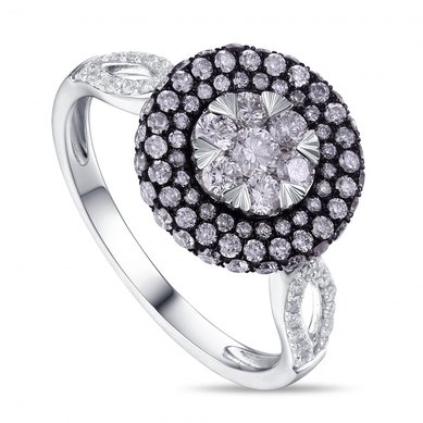 Помолвочное кольцо R2011-106300AD-М7619 - Ювелирный бренд Московский ювелирный завод в Ростове-на-Дону...