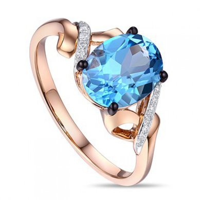 Помолвочное кольцо R2607-1982855AB-R17-М7620 - Ювелирный бренд Московский ювелирный завод в Ростове-на-Дону...