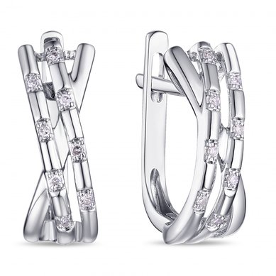 Серьги E108-1982664CD-R17-М7622 - Ювелирный бренд Московский ювелирный завод в Ростове-на-Дону...