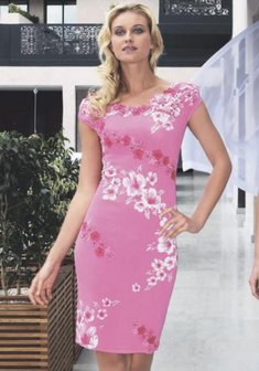 Вечернее платье A085_pc-К27235. А-силуэт, короткое без шлейфа.