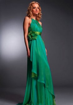 Вечернее платье А27266. В греческом стиле, длинное со шлейфом.