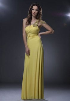 Вечернее платье А27270. С прямой юбкой, длинное без шлейфа.