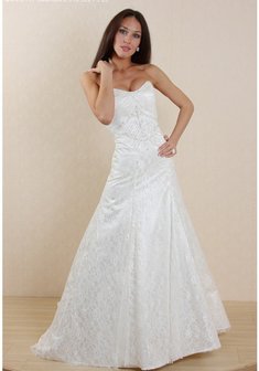 Свадебное платье Джулия-С27723. А-силуэт, длинное без шлейфа.