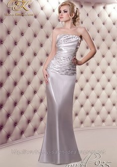 Вечернее платье А36929. С прямой юбкой, длинное без шлейфа.