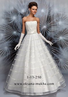 Свадебное платье 13250-D59117. А-силуэт, длинное без шлейфа.