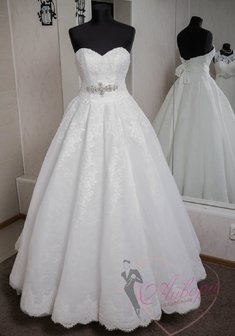 Свадебное платье А59603. С пышной юбкой, длинное без шлейфа.