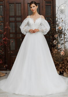 Свадебное платье 6269-С69873. С пышной юбкой, длинное со шлейфом.