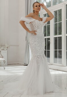 Свадебное платье 6677-С69917. Силуэт Русалка (Рыбка), длинное со шлейфом.