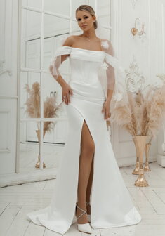 Свадебное платье 6667-С69919. Силуэт Русалка (Рыбка), длинное со шлейфом.